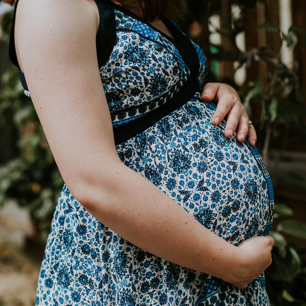 Gorgeous blue floral maxi